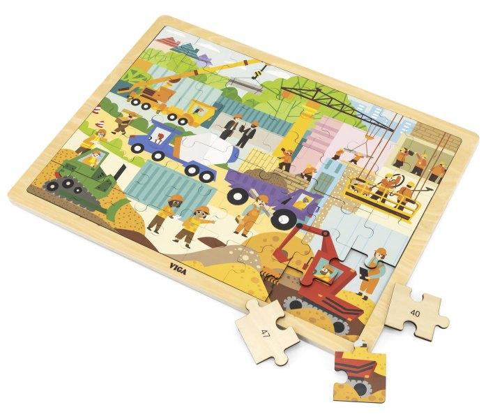 Master Igračka Master drvene puzle vozila 48kom.