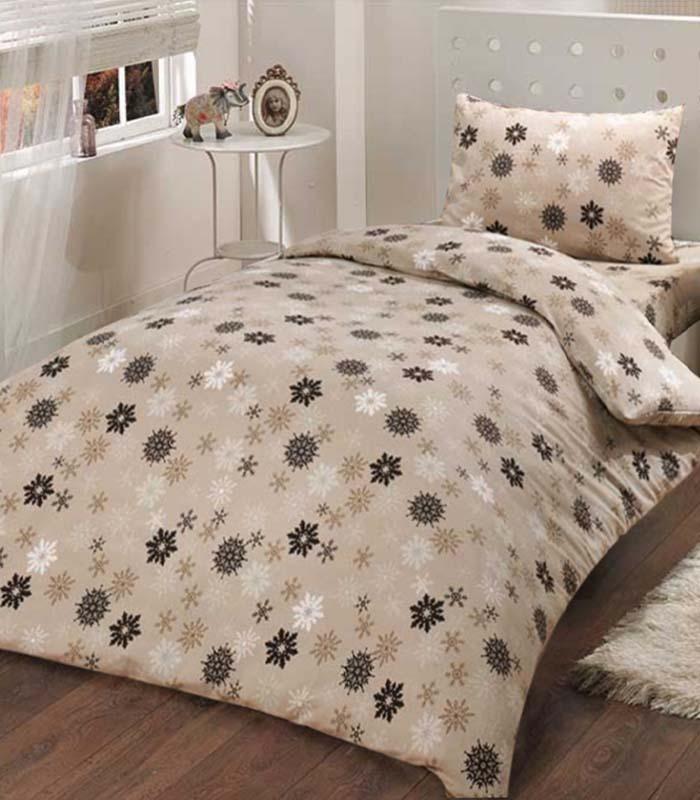 Kalma Home Komplet posteljina Delux 3u1, 140x200cm, Krem