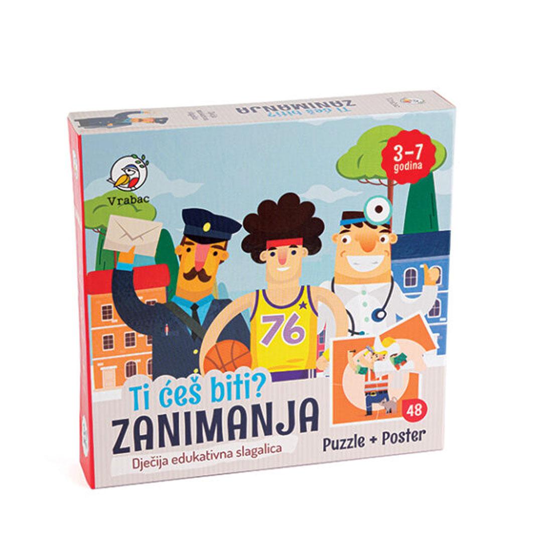 Vrabac Slagalica Astra Zanimanja