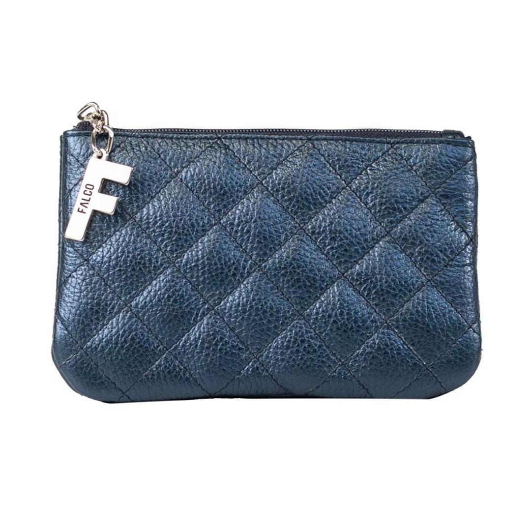 Falco Ženski kožni neseser 7112, Ljubičasti