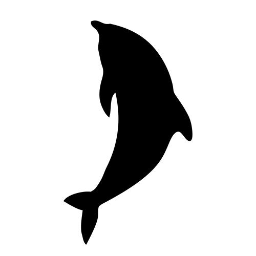 Securit Tabla sa kreda markerom Delfin 30x50cm, Crna