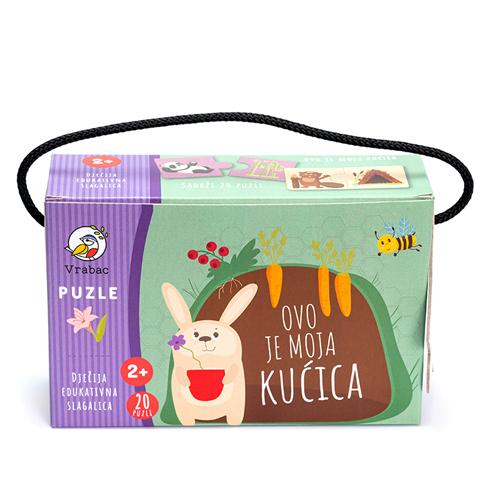 Vrabac Slagalica Toddler Moja kućica, 20 dijelova