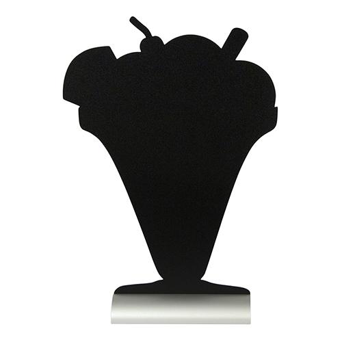 Securit Tabla sa kreda markerom Sladoled 25x6x27cm, Crna