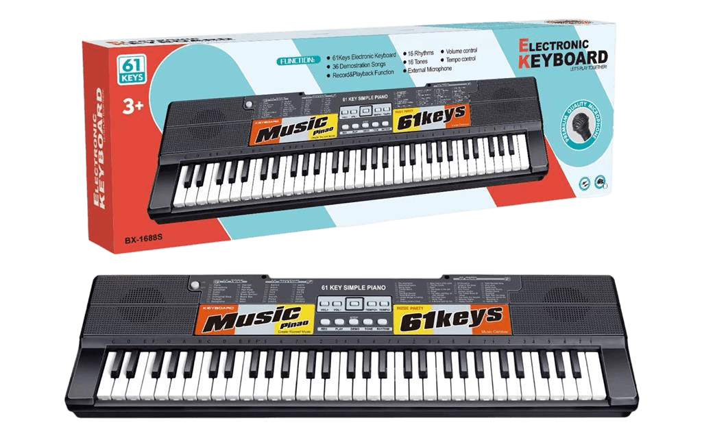 Sintisajzer sa mikrofonom Mku658976, 72x24cm, Crni