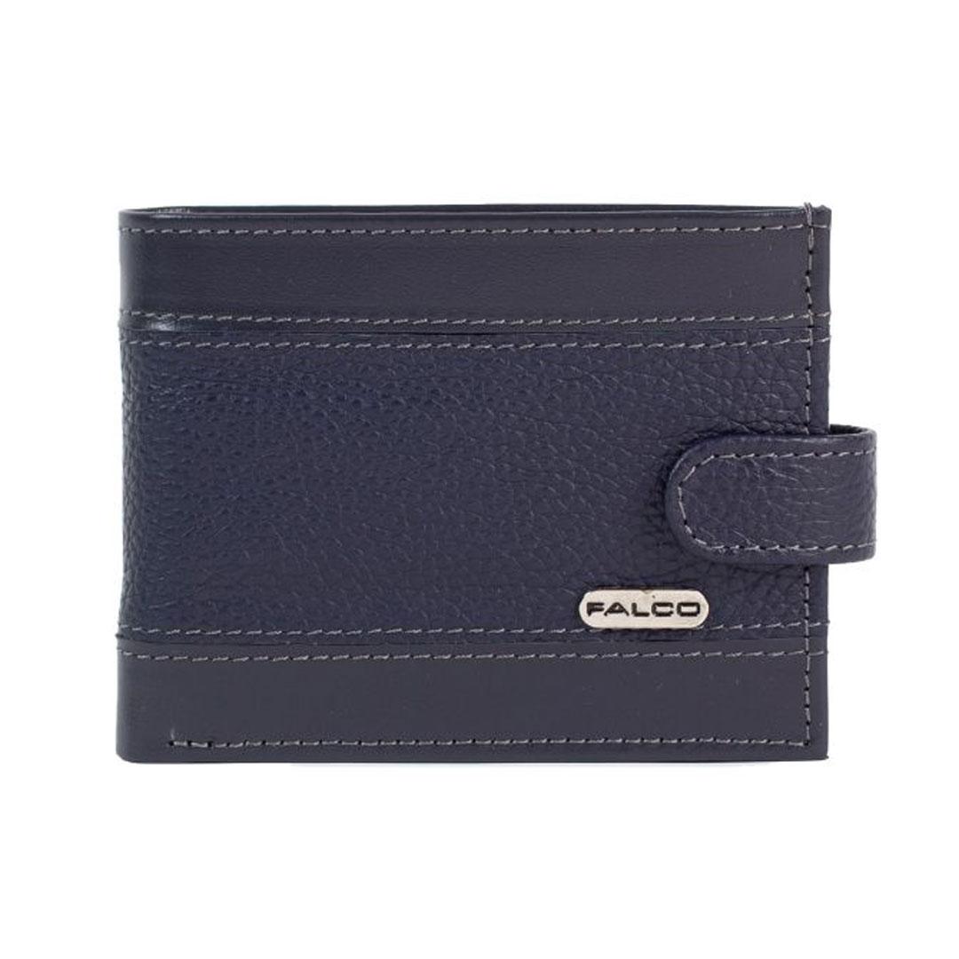 Falco Muški kožni novčanik 1044, Teget