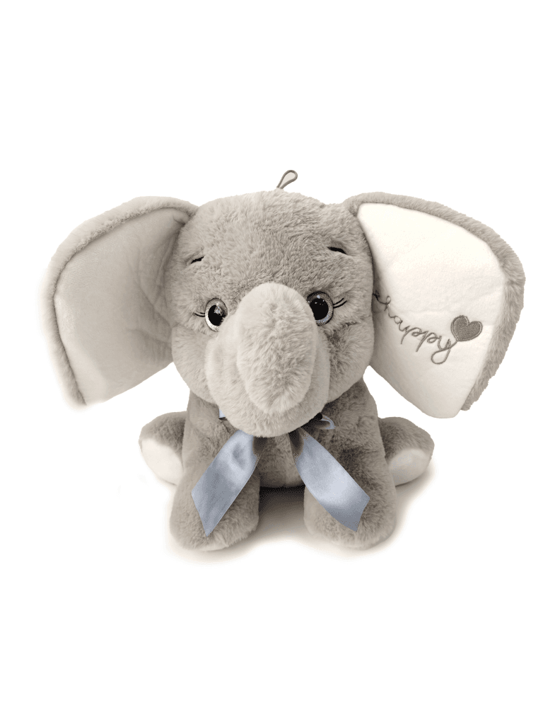 Plišana igračka slon 16155, 35cm, Siva