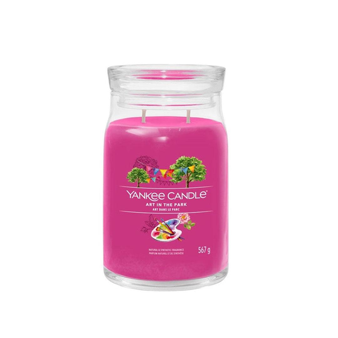 Yankee Candle Mirisna svijeća L Art in the Park, Roze