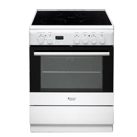 Hotpoint Električni šporet Ariston H6VMH6A, Bijeli