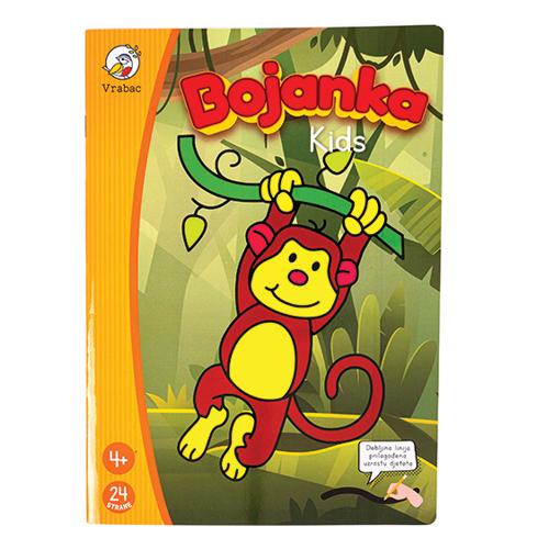Vrabac Bojanka Lapsi Majmun A4