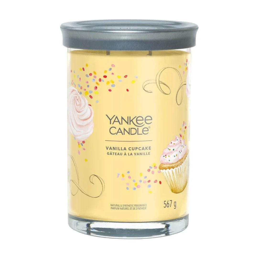 Yankee Candle Mirisna svijeća L Tumbler Vanilla Cupcake 1630037E, Žuta