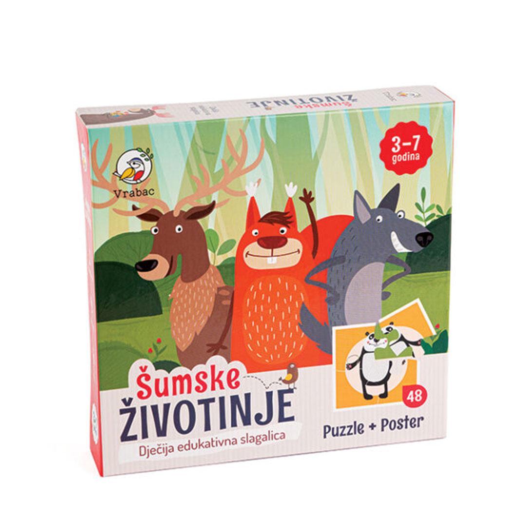 Vrabac Slagalica Astra Šumske životinje