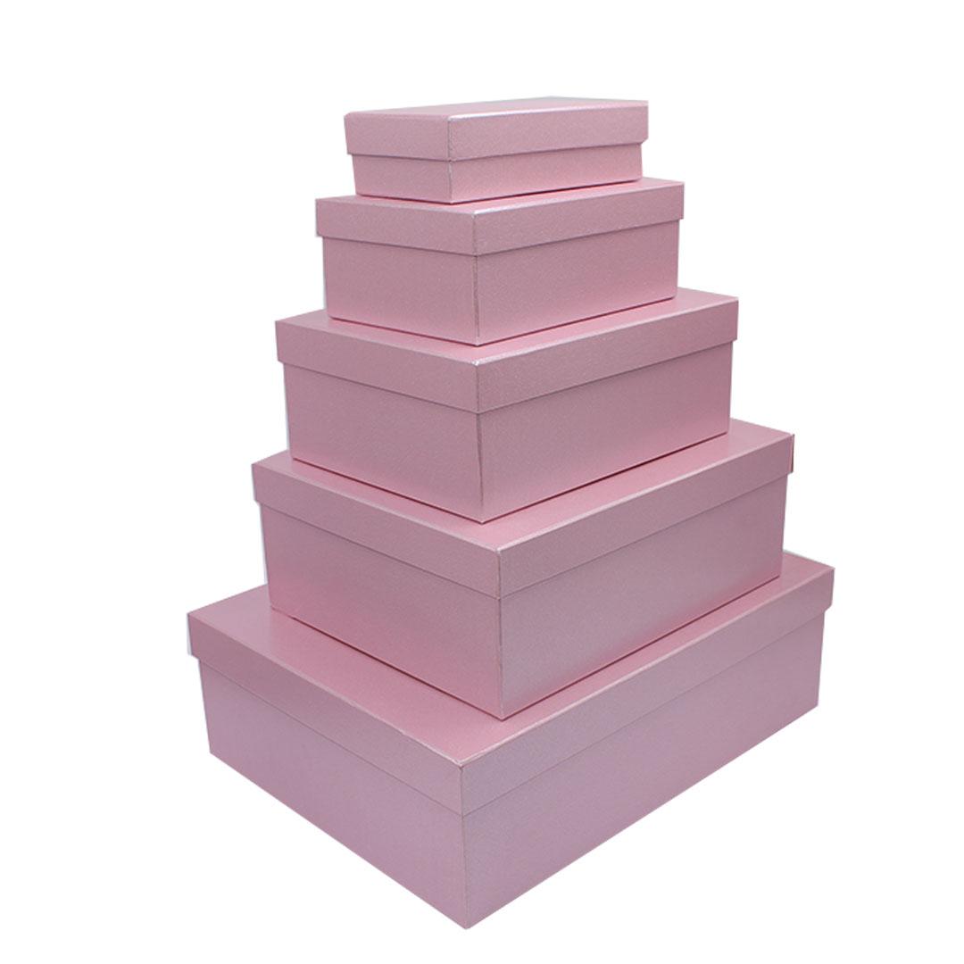 Vrabac Ukrasna kutija Zoi 75, 5 komada, Roze