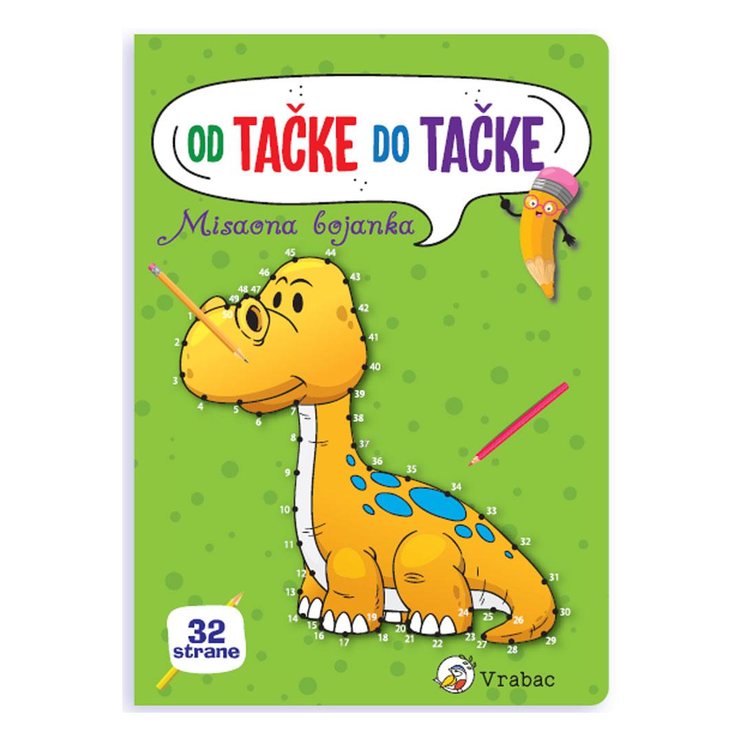 Vrabac Bojanka Ponto od tačke do tačk Dinosaurus
