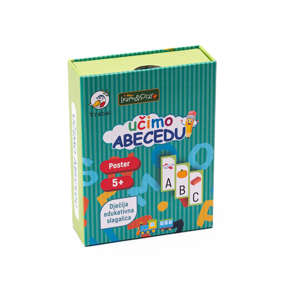 Vrabac Edukativna slagalica Forte Učimo abecedu