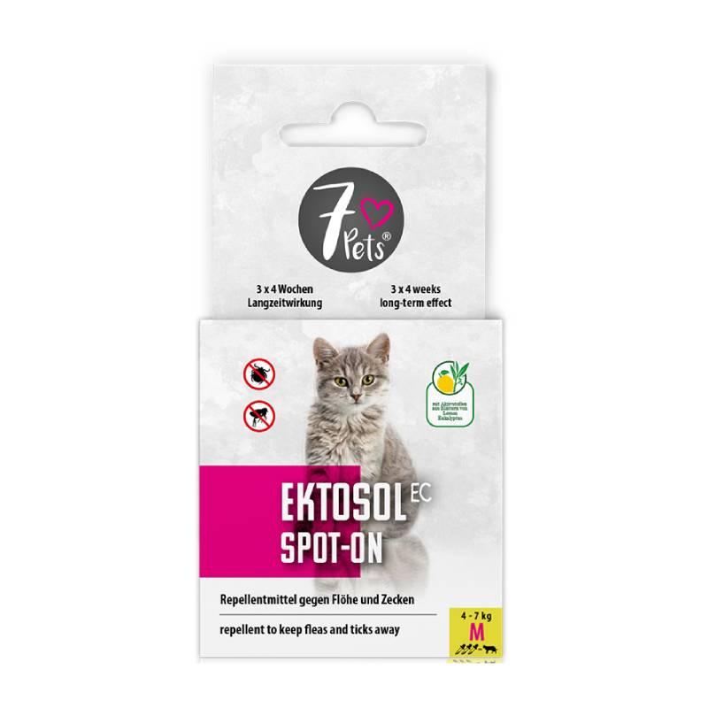 7 Pets Zaštita od krpelja i buha Ektosol Spot On, Za mačke