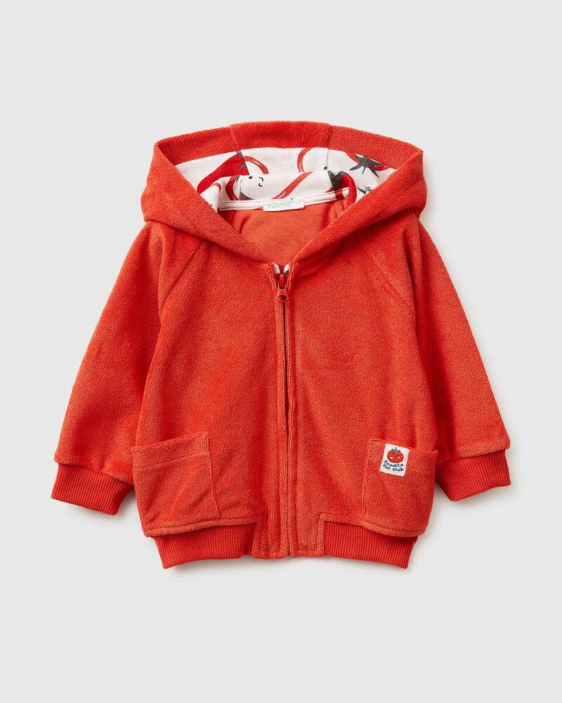 Benetton Dukserica za bebe 3O26A501WW-34Y-82, Crvena