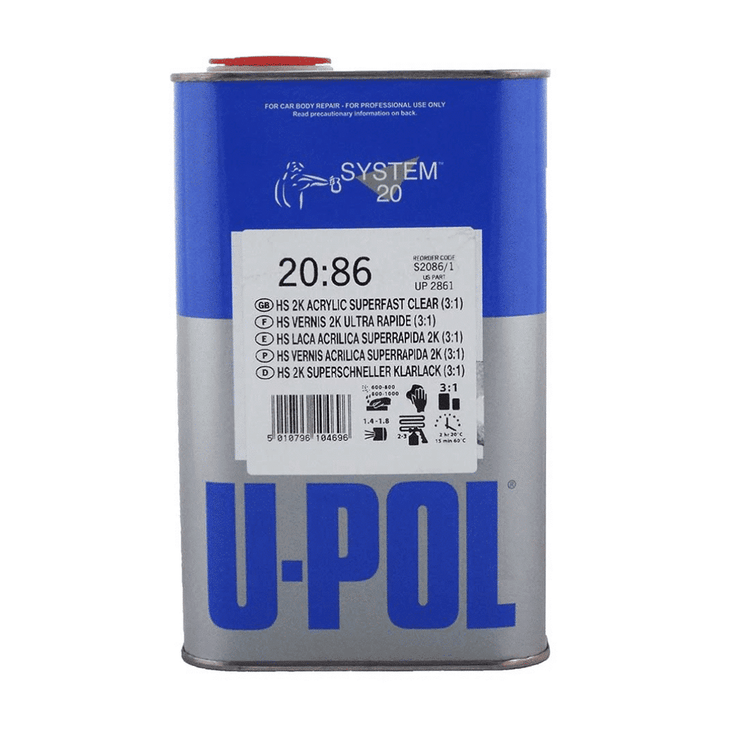 Upol Prozirni lak HS Super brzi 2K 3:1, 1 l