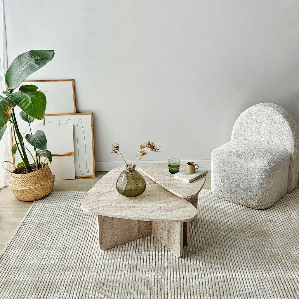 Hanah Home Set klub stolova Ballare, 2 komada, Prljavo Bijeli