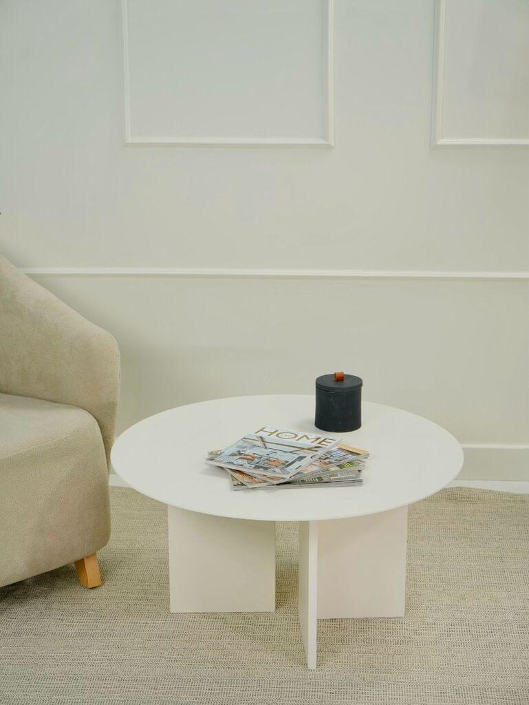 Hanah Home Klub sto Leo 42, 80x42x80 cm, Bijeli