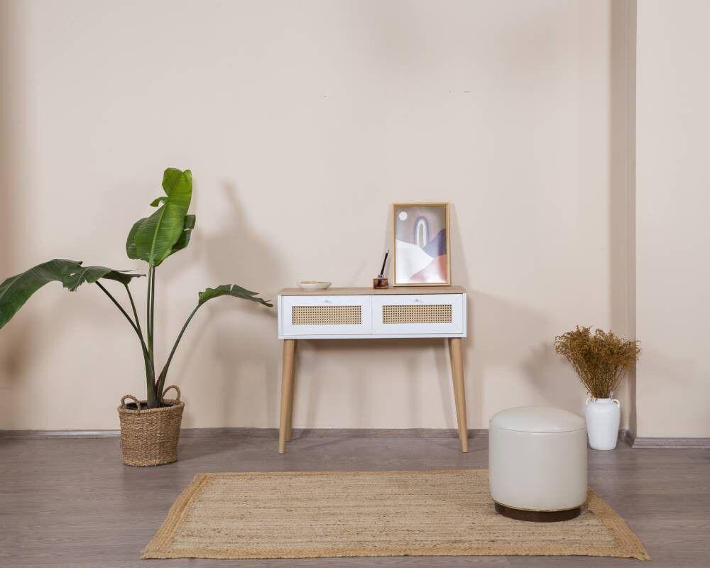 Hanah Home Boemska komoda, 95x100x35 cm, Bijela