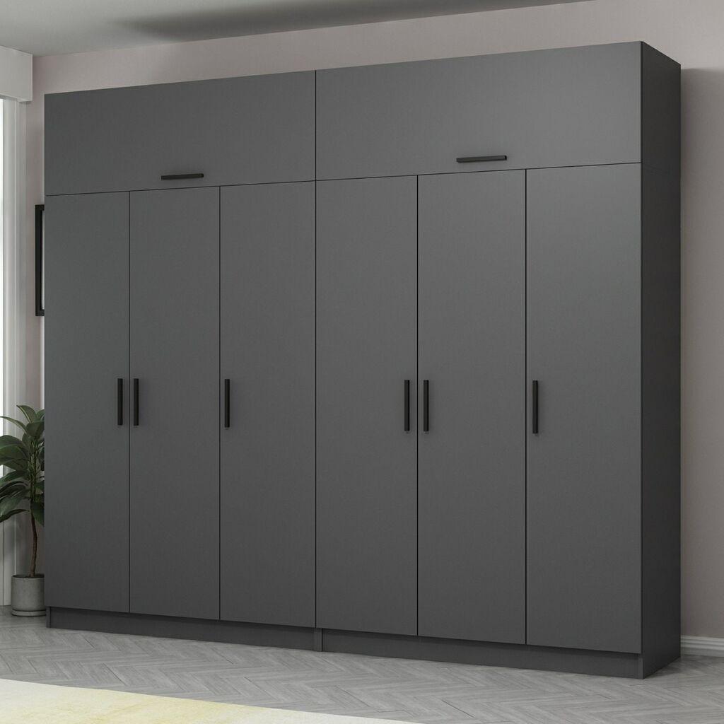 Hanah Home Ormar Kale-5267, 270x255x52 cm, Antracit