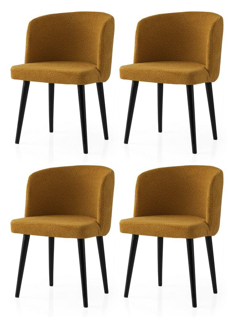 Hanah Home Set trpezarijskih stolica Soft 4107 V4, 4 dijela, Oker