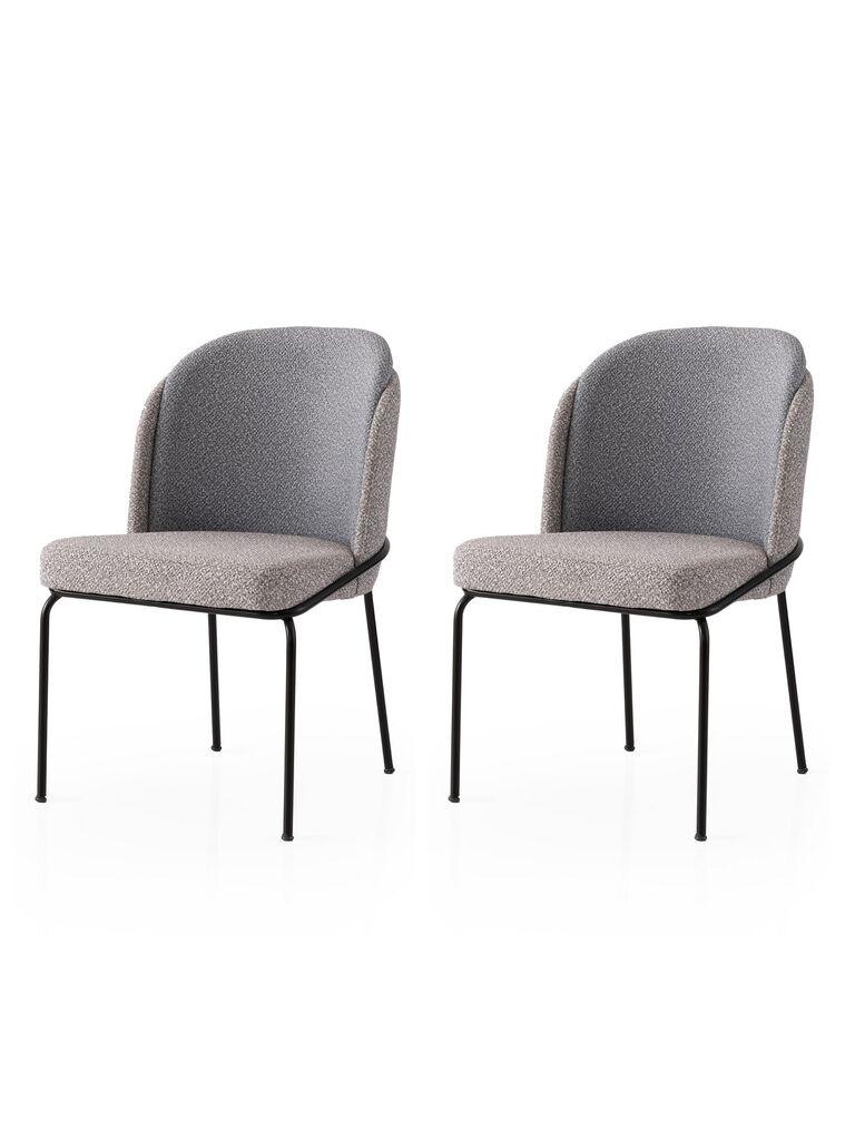 Hanah Home Set trpezarijskih stolica Dore 175 V2, 2 dijela, Siva