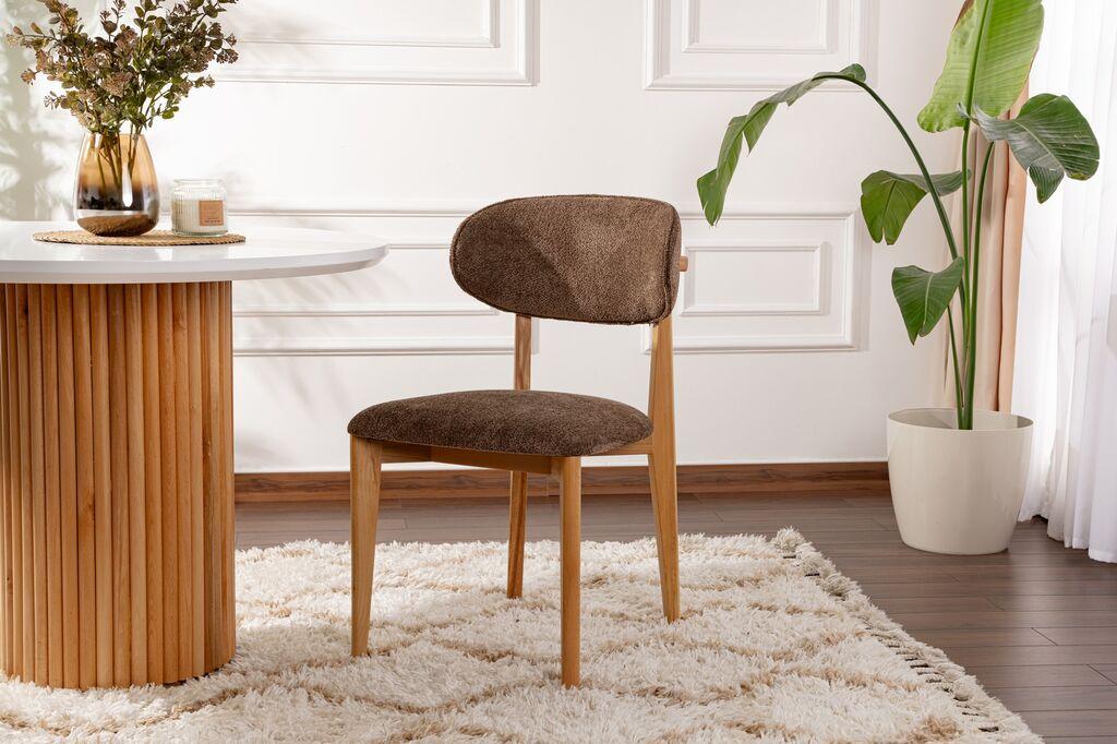 Hanah Home Lionte set trpezarijskih stolica, 2 komada, smeđa