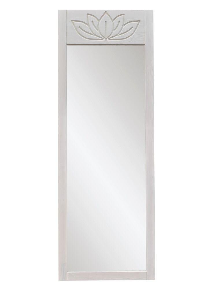 Hanah Home Lotus samostojeće ogledalo, 55x155x2 cm, bijela
