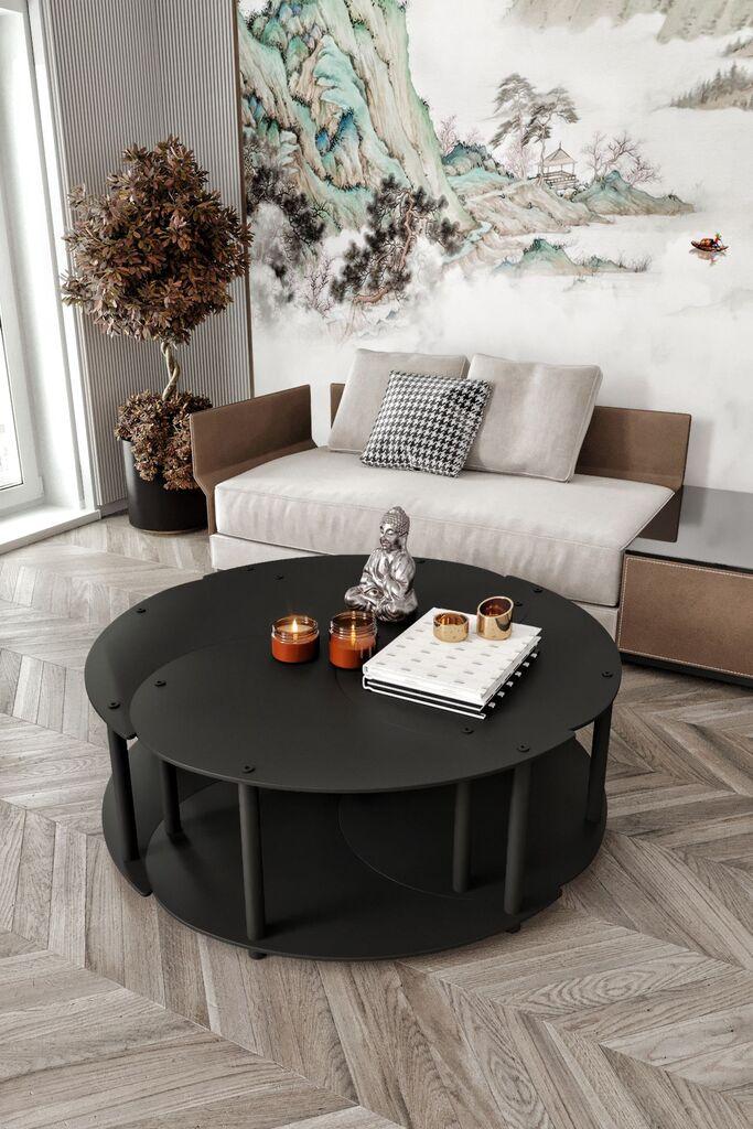 Hanah Home Set klub stolova Yi Yang4L 70, 4 dijela, crni