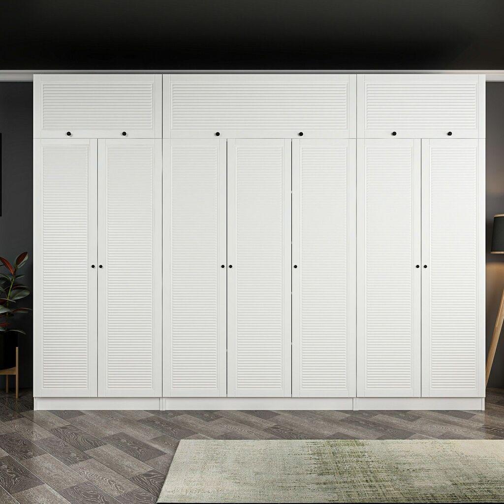 Hanah Home Ormar Minar Kale-8435, 315x255x52 cm, Bijela