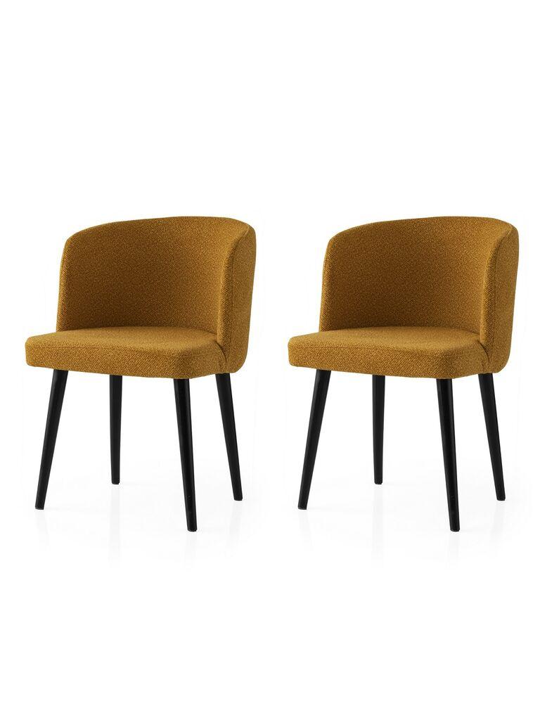 Hanah Home Set trpezarijskih stolica  Soft 4107 V2, 2 komada,  Oker