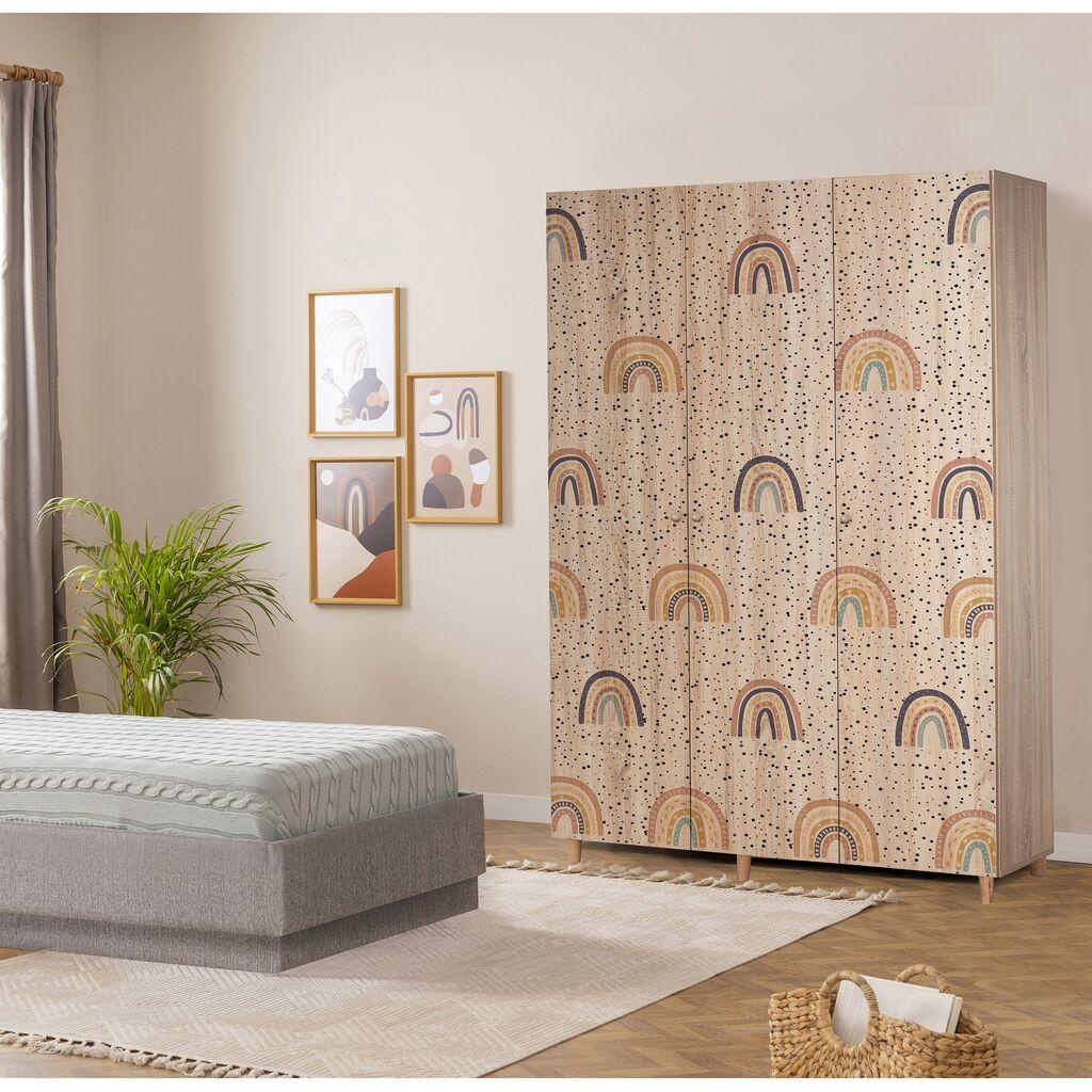 Hanah Home Ormar Lena 3-912, 135x192x52 cm, Šareni