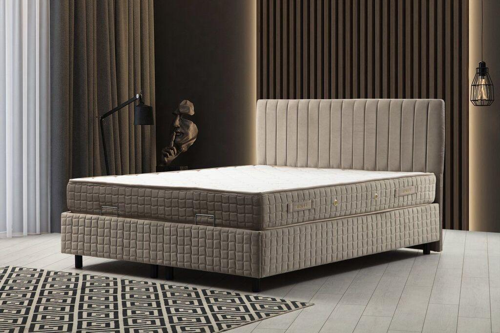 Hanah Home Francuski krevet Sapphire, 140x114x200 cm, Smeđa