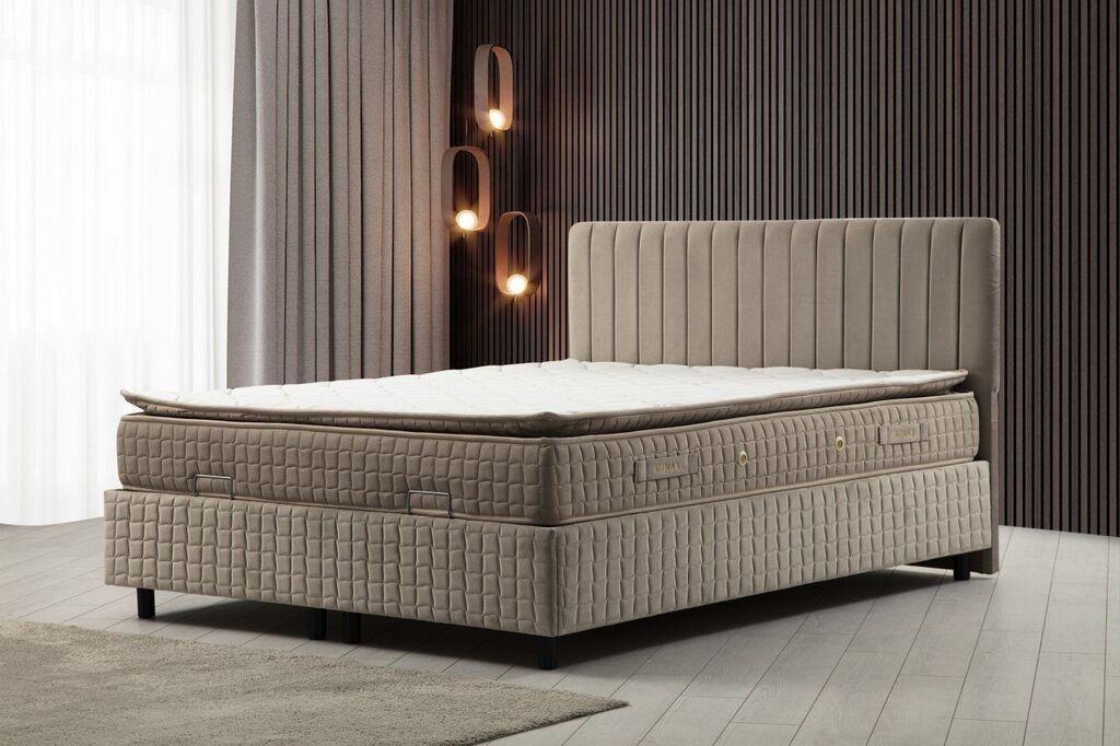 Hanah Home Francuski krevet Safir, 160x114x200 cm, Smeđa