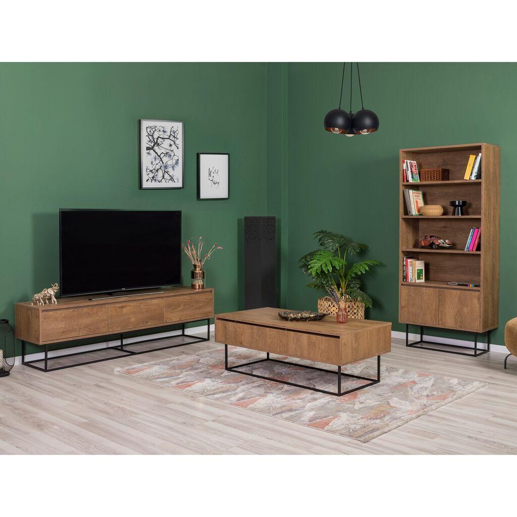 Hanah Home Garnitura namještaja za dnevni boravak Laxus 26, boje oraha