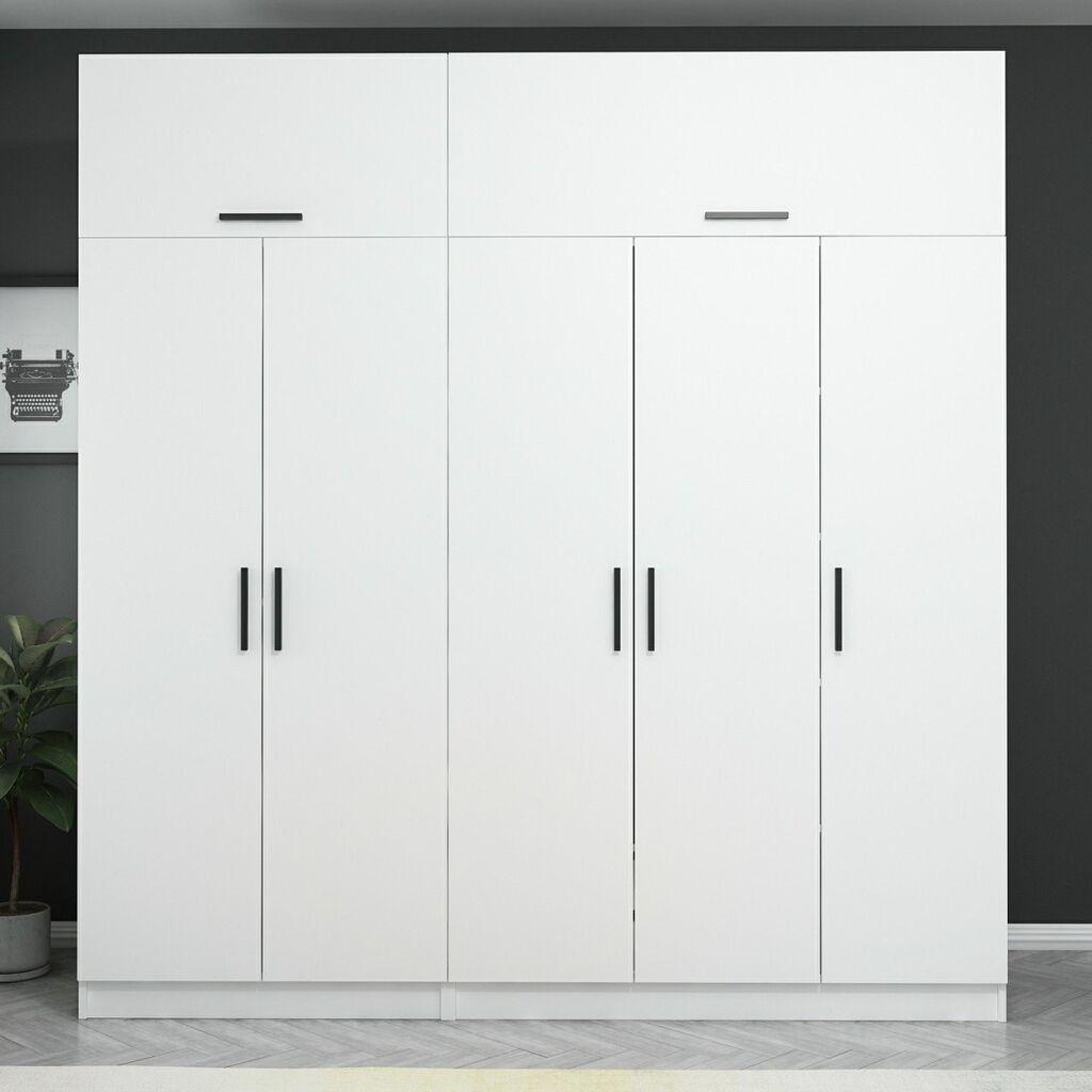 Hanah Home Ormar Kale-3930, 225x255x52 cm, Bijeli