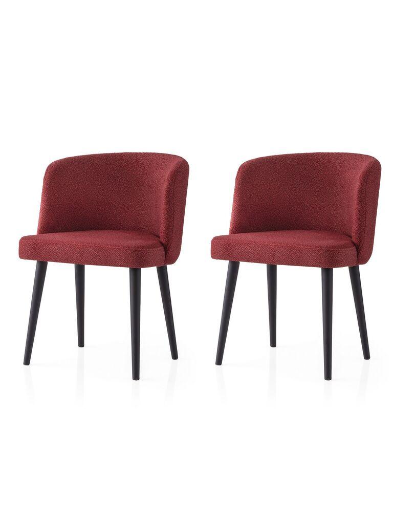 Hanah Home Set trpezarijskih stolica Soft 4109 V2, 2 dijela, Bordo