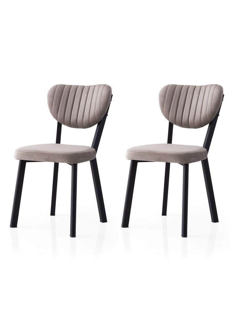 Hanah Home Set trpezarijskih stolica Beta 834 V2, 2 dijela, Siva