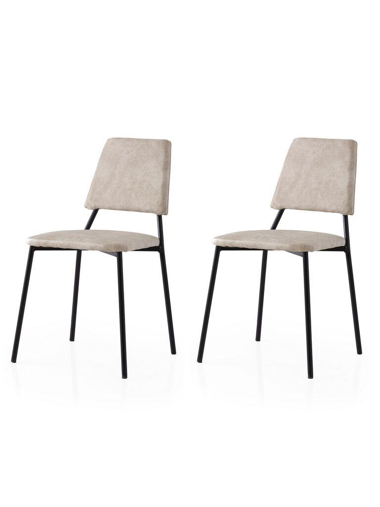 Hanah Home Set trpezarijskih stolica Lima 4551 V2, 2 dijela, Prljavo bijela