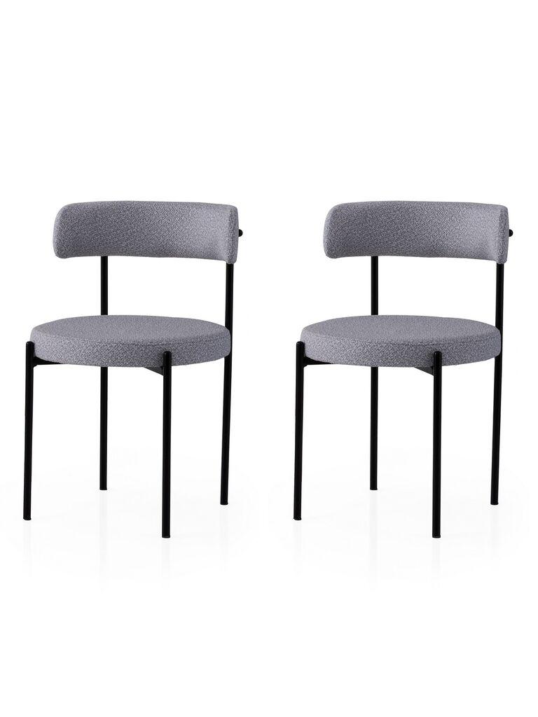 Hanah Home Set trpezarijskih stolica Gini 4013 V2, 2 dijela, Siva