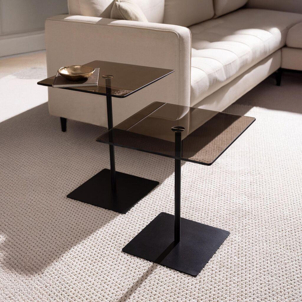 Hanah Home Elegante set klub stolova, 2 dijela, smeđa