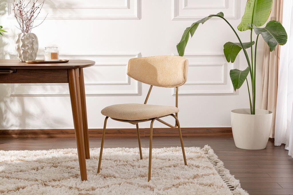 Hanah Home Nancy set trpezarijskih stolica, 2 dijela, krem