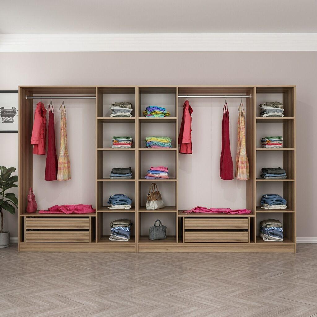 Hanah Home Ormar Kale-7673, 315x210x52 cm, Smeđa