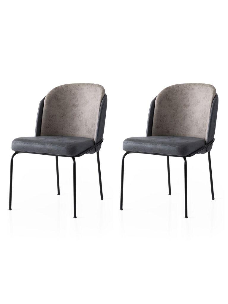 Hanah Home Set trpezarijskih stolica Dore 168 V2, 2 dijela, Antracit