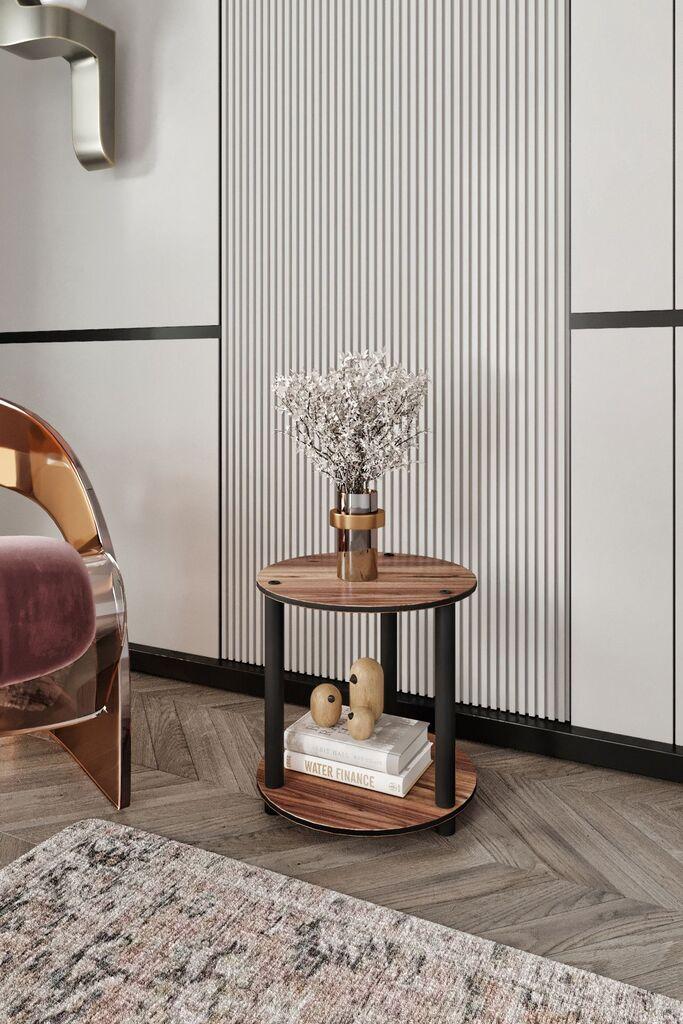 Hanah Home Club stona polica za knjige, 34x38x34 cm, smeđa