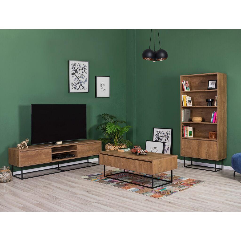 Hanah Home Garnitura namještaja za dnevni boravak Laxus 13, boje oraha