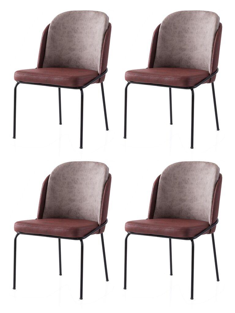 Hanah Home Set trpezarijskih stolica Dore 197 V4, 4 dijela, Bordo