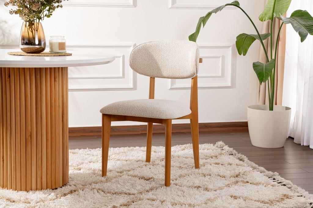 Hanah Home Lionte set trpezarijskih stolica, 2 komada, Pearl