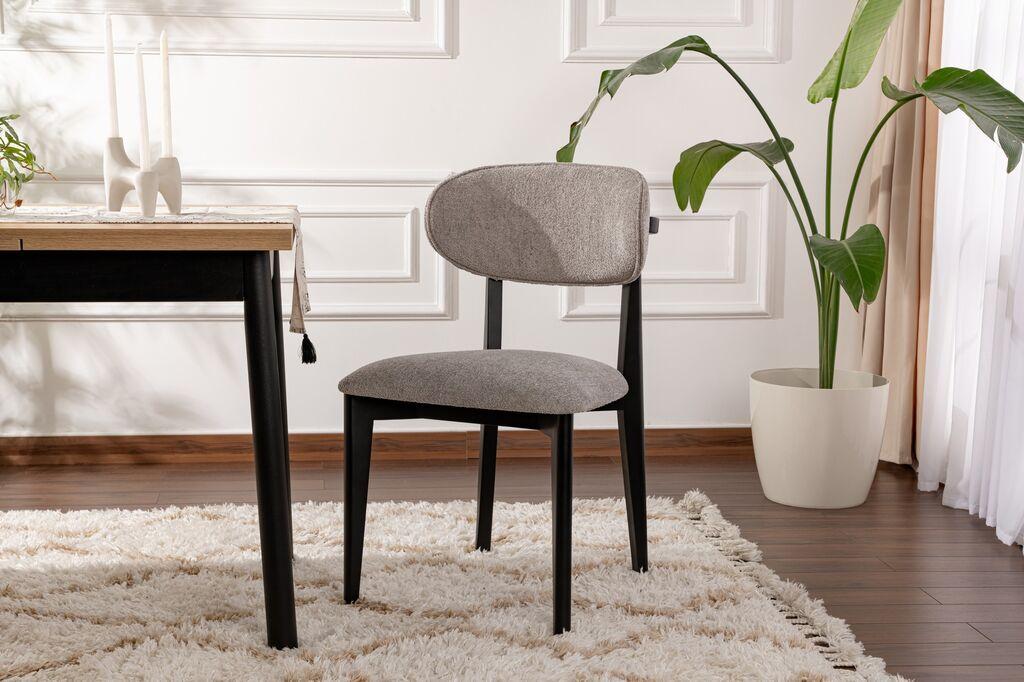 Hanah Home Lionte set trpezarijskih stolica, 2 komada, siva